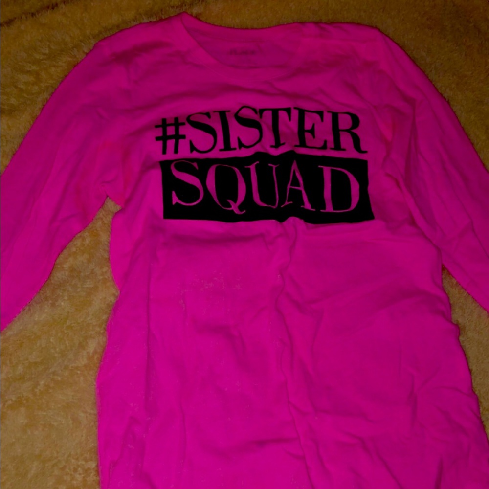 Long sleeve cotton pink shirt